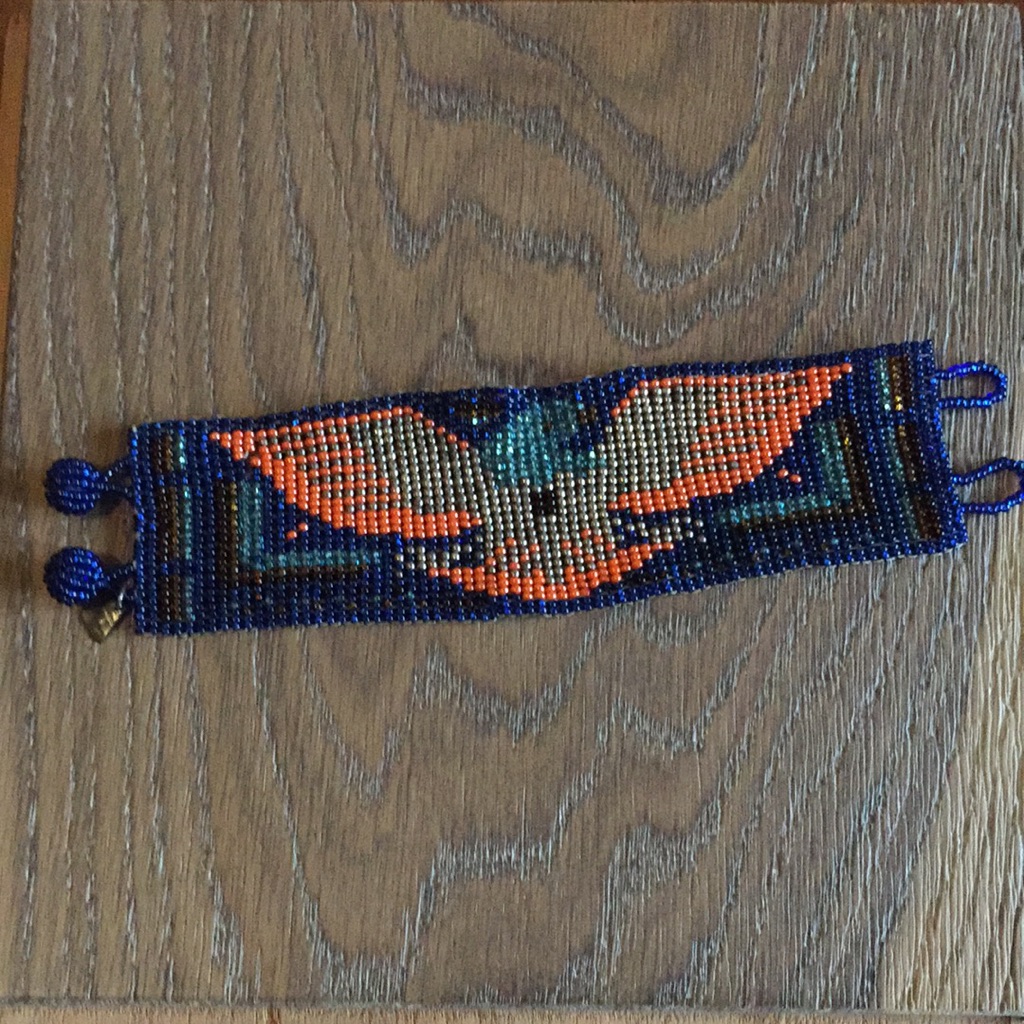 Beaded Cuff W/ Eagle